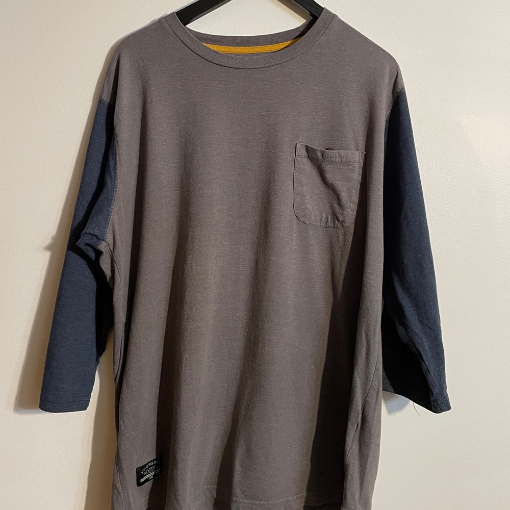 Fourstar Baseball Long Tee Grey Blue